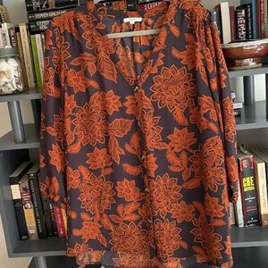 2 Maurices floral blouse